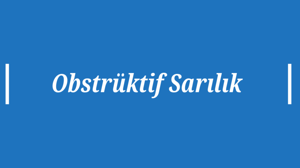 Obstrüktif Sarılık